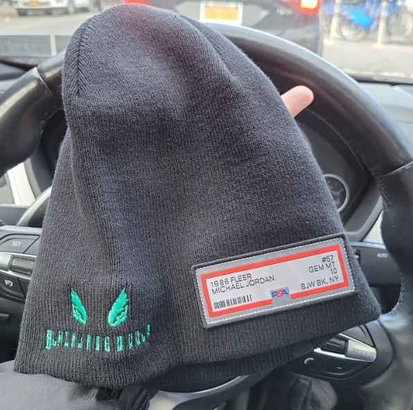 BlackJadedWolf branded beanie